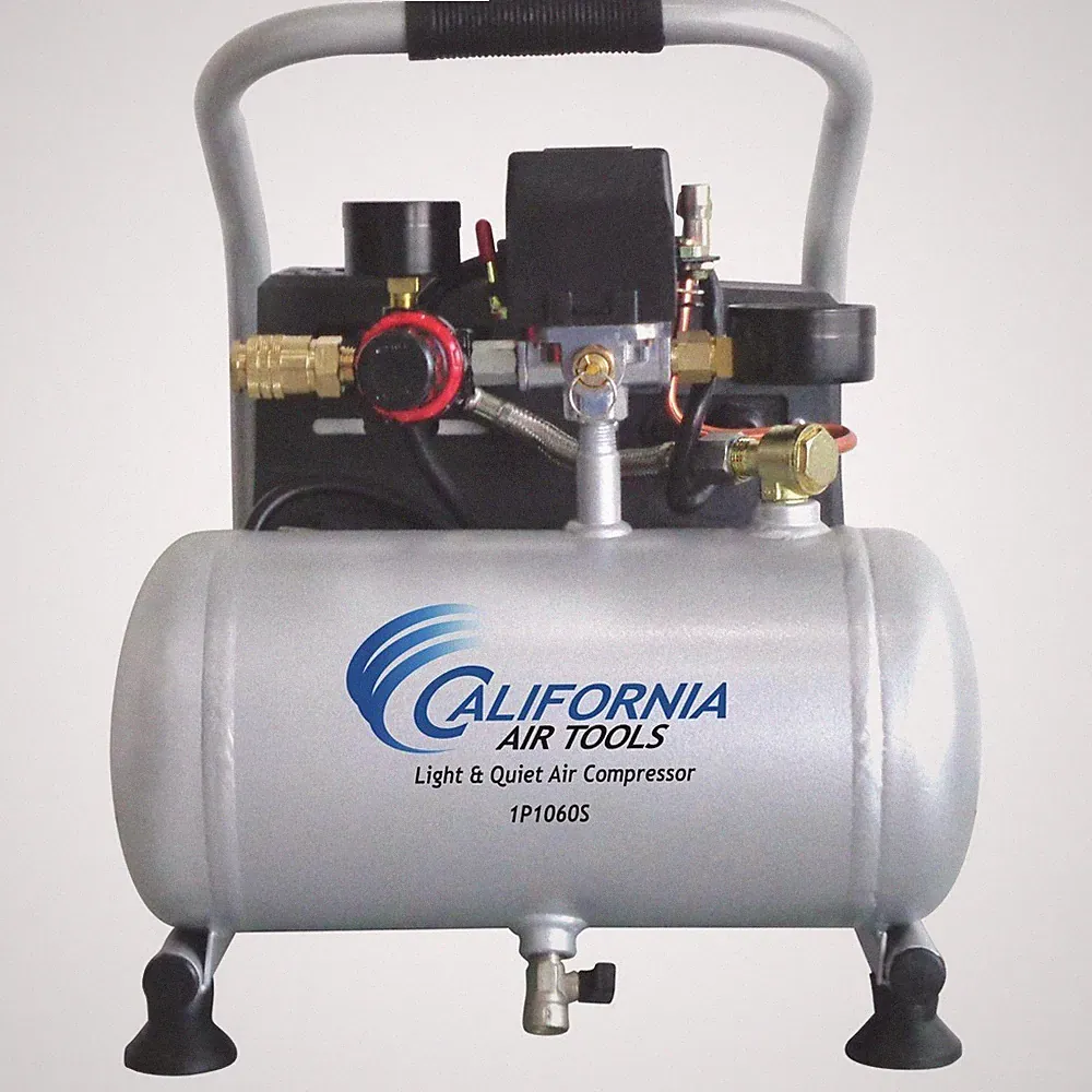 California Air Tools CAT1P1060S 0.6 HP 1 gal Quiet Steel Tank Air Compressor New