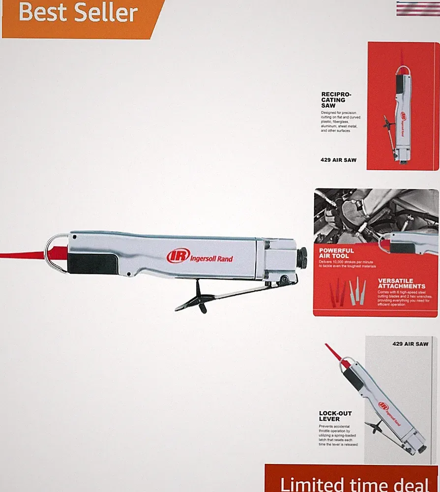 Ingersoll Rand 429 Heavy-Duty Air Reciprocating Saw - Precision Cutting Power